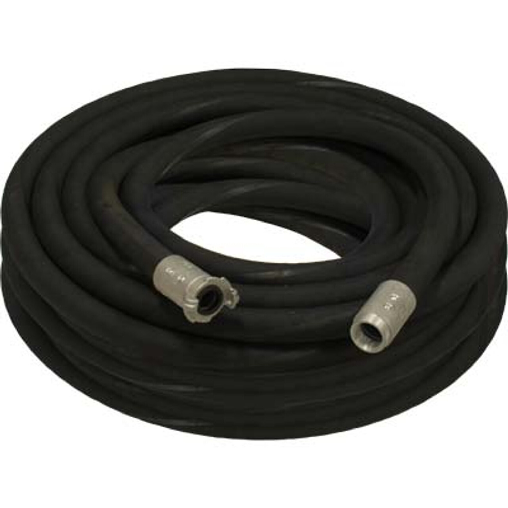 Pirate Brand Blast Hose Assembly with Coupling and Nozzle Holder — 1in. ID x 100ft., Black, Model# 10-100BLK-100-3AL